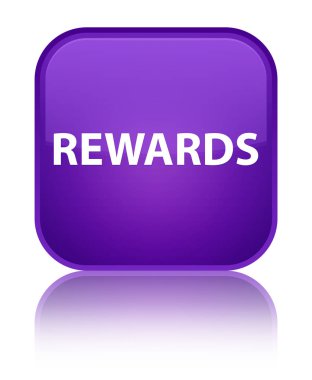 Ödüller özel mor kare düğme