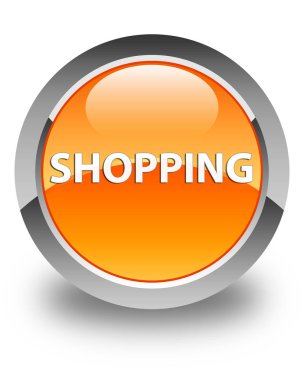 Parlak turuncu yuvarlak düğme alışveriş