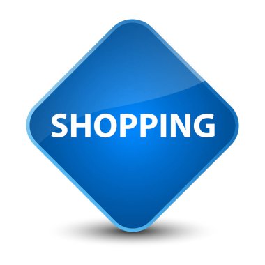 Alışveriş zarif mavi elmas düğmesi