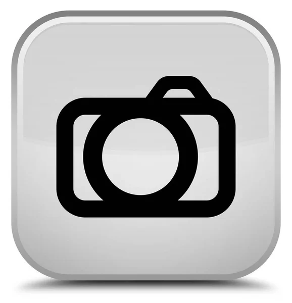 Camera icon special white square button — Stock Photo, Image