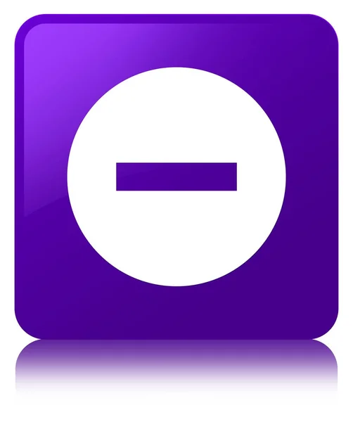 紫のアイコン四角ボタンをキャンセルします。 — ストック写真