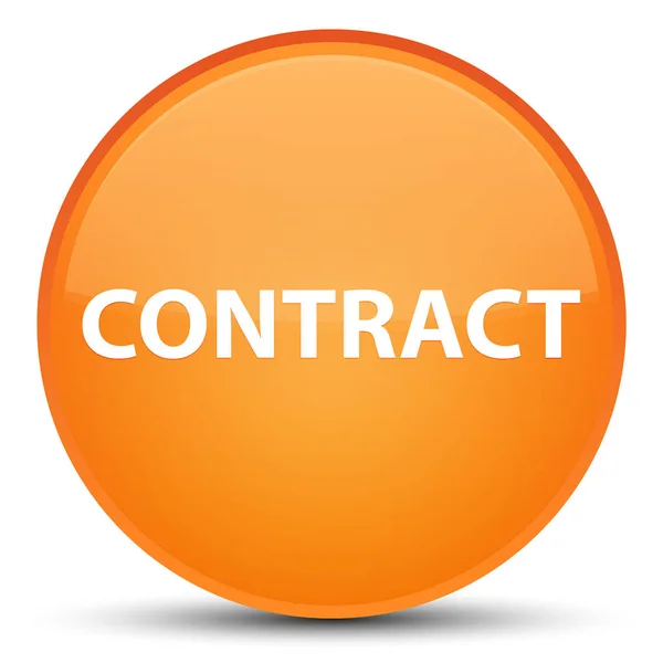 Contract speciale oranje ronde knop — Stockfoto