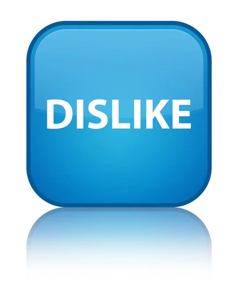 Dislike bouton carré bleu cyan spécial — Photo