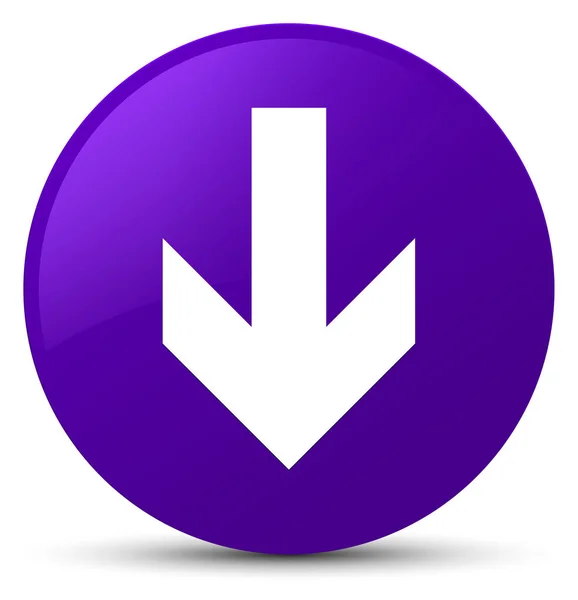 Pfeil-Symbol lila runde Taste herunterladen — Stockfoto