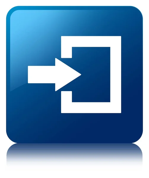 Login icon blue square button