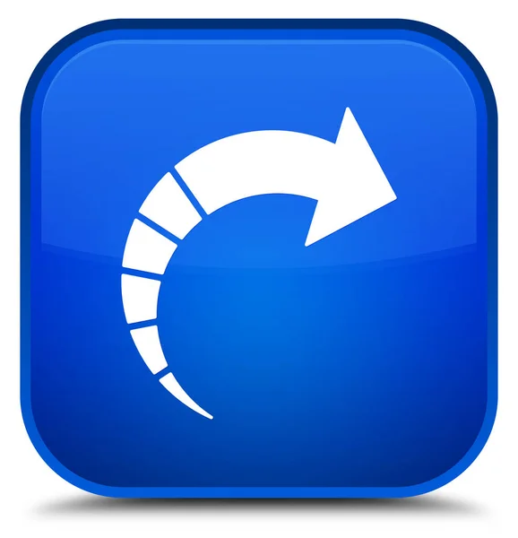 次の矢印アイコン特別な青い正方形ボタン — ストック写真