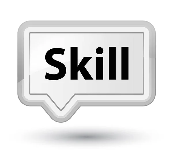 Skill prime vit banner-knapp — Stockfoto