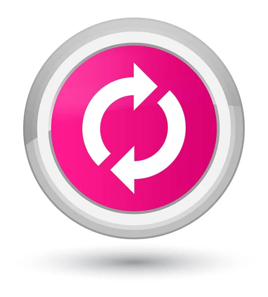 更新アイコン プライム ピンク丸ボタン — ストック写真