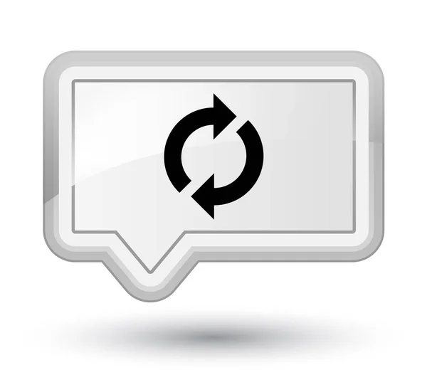 Update icon prime white banner button — Stock Photo, Image