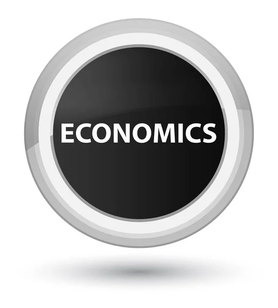 経済主要な黒い丸いボタン — ストック写真
