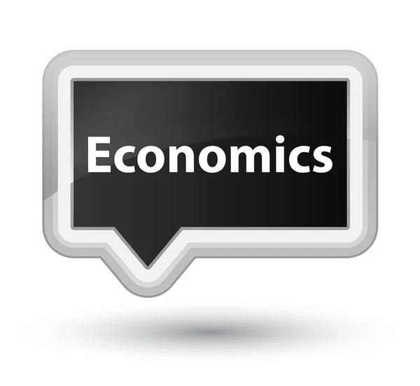 Економіка простий чорний банер кнопка — стокове фото