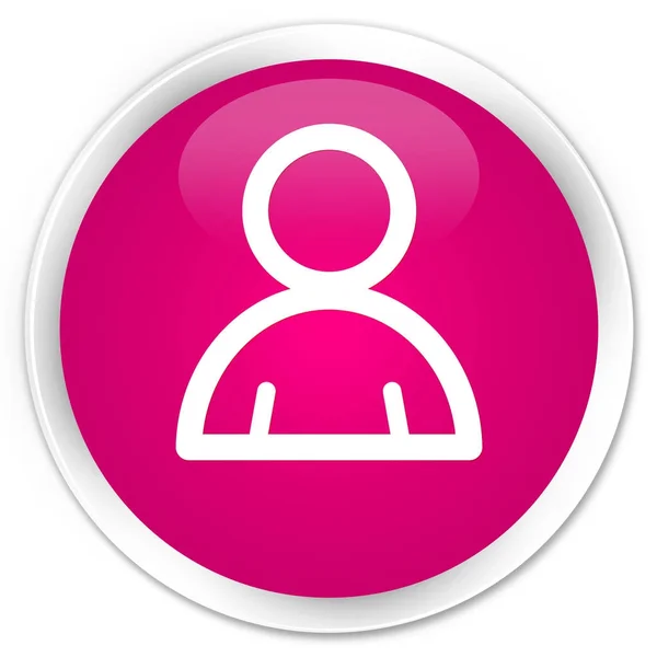 Mitglied Symbol Premium rosa runden Knopf — Stockfoto