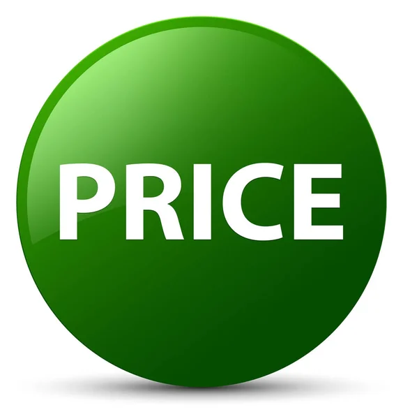 Price green round button — Stock Photo, Image