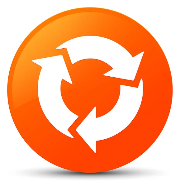 Refresh icon orange round button
