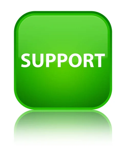 Support bouton carré vert spécial — Photo