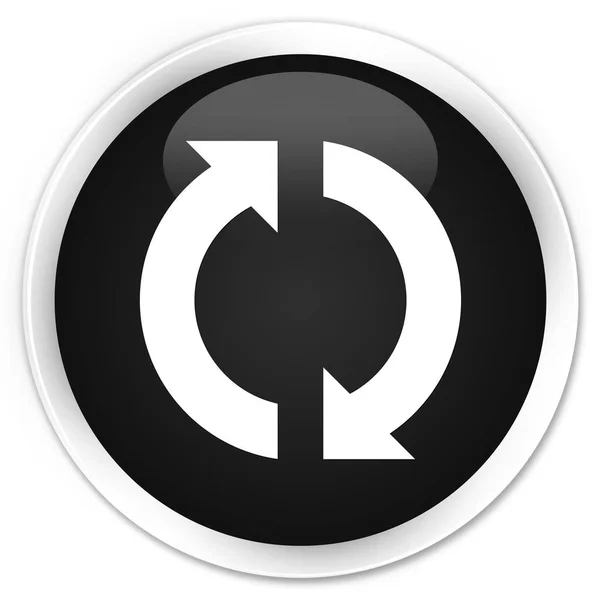 Aktualizacja ikona premium czarny okrągły przycisk — Zdjęcie stockowe