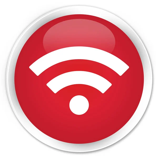 Wifi icon premium red round button