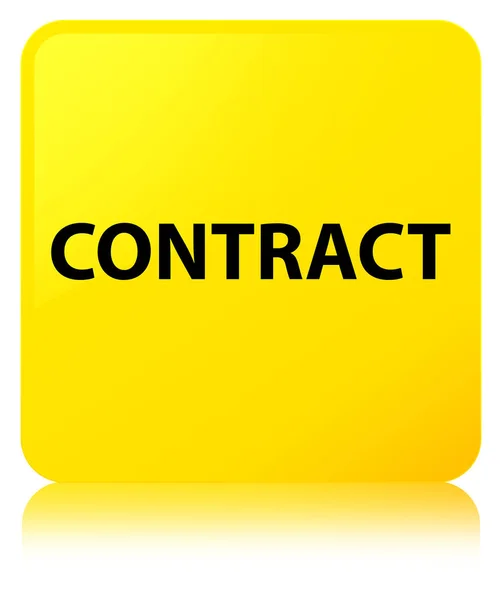 계약 노란색 사각형 버튼 — 스톡 사진