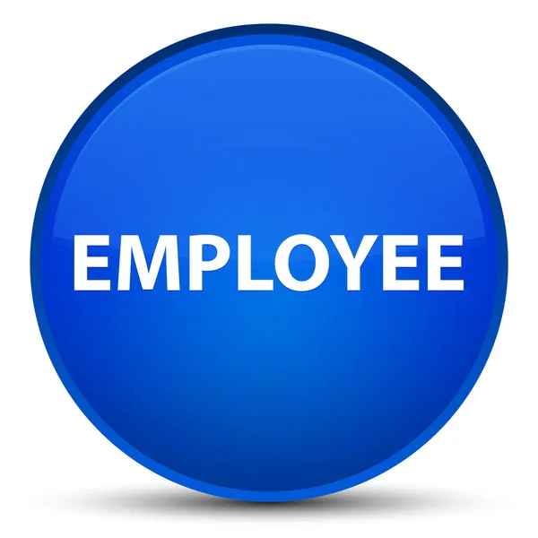 Спеціальна кнопка "блакитний круг " працівника — стокове фото