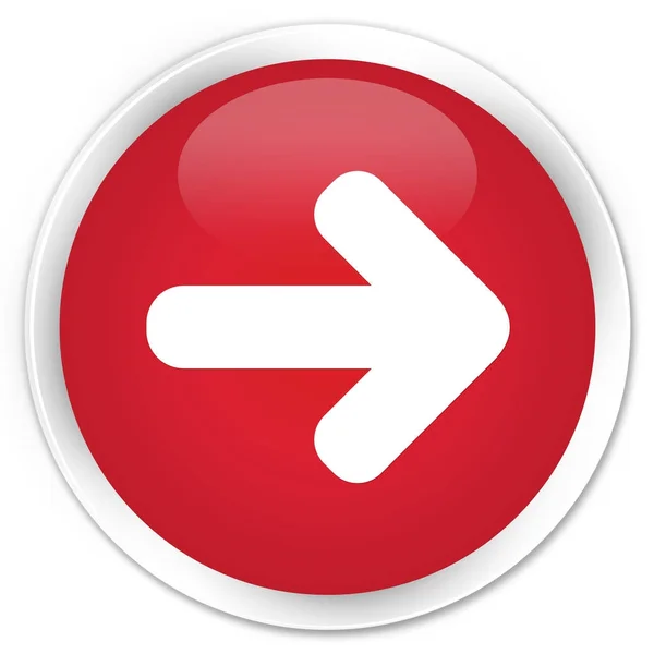 Sonraki ok simgesi premium kırmızı yuvarlak düğmesi — Stok fotoğraf