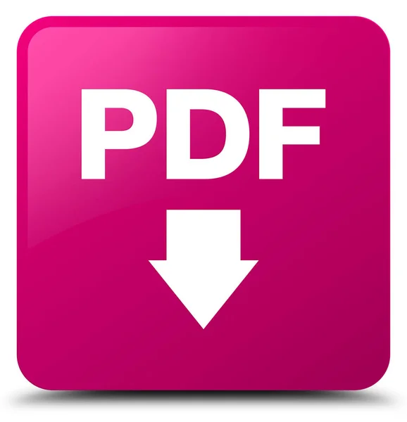 PDF icône de téléchargement bouton carré rose — Photo