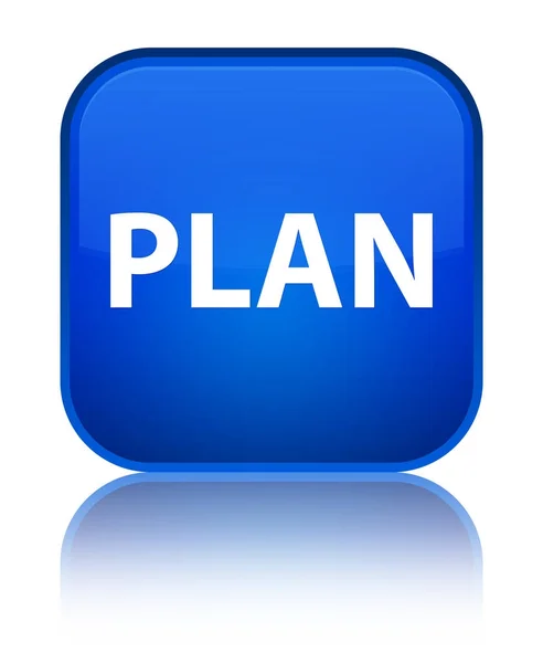 Plan bouton carré bleu spécial — Photo