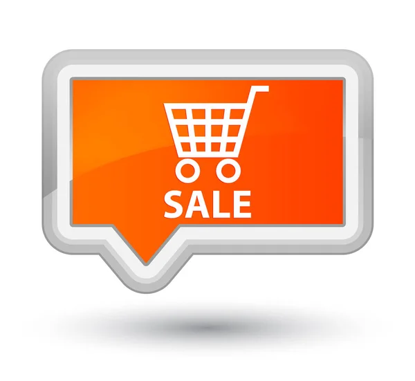 Sale prime orange banner button — Stock Photo, Image