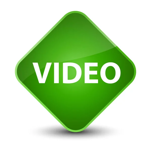 Vídeo elegante botão de diamante verde — Fotografia de Stock