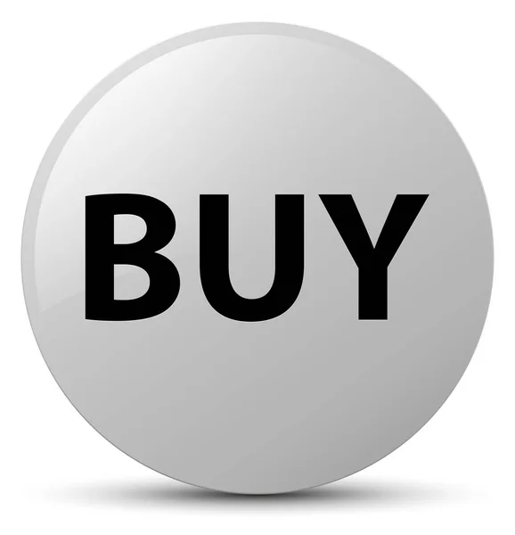 Buy white round button — Stock Photo, Image