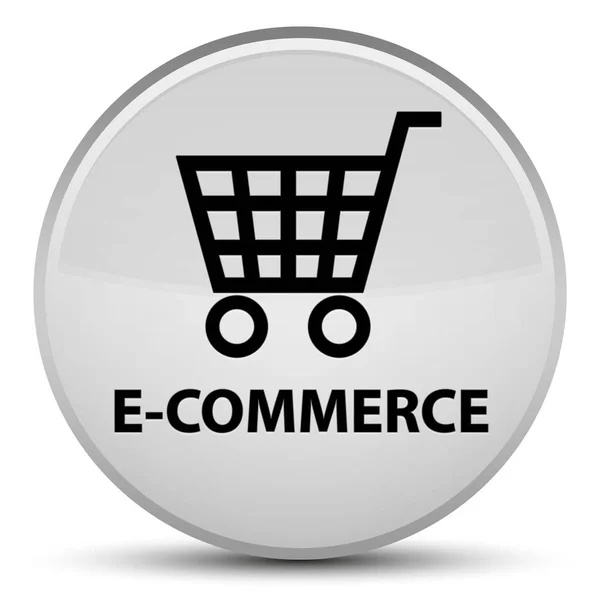 E-commerce botão redondo branco especial — Fotografia de Stock