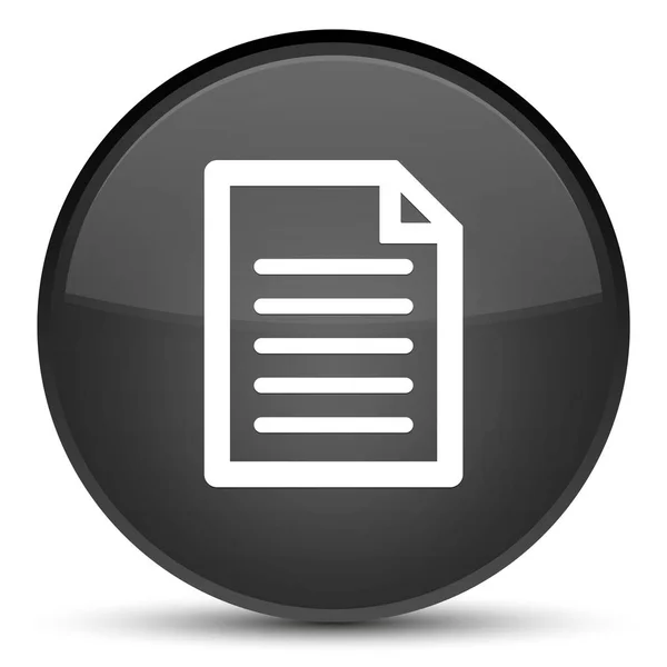 Sayfa simgesi özel siyah yuvarlak düğmesi — Stok fotoğraf