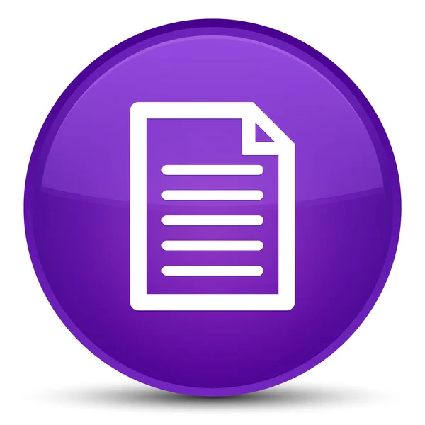 Icono de página botón redondo púrpura especial —  Fotos de Stock