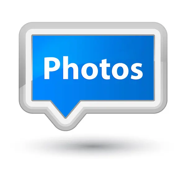 Fotos prime cyan blue banner button — Stockfoto