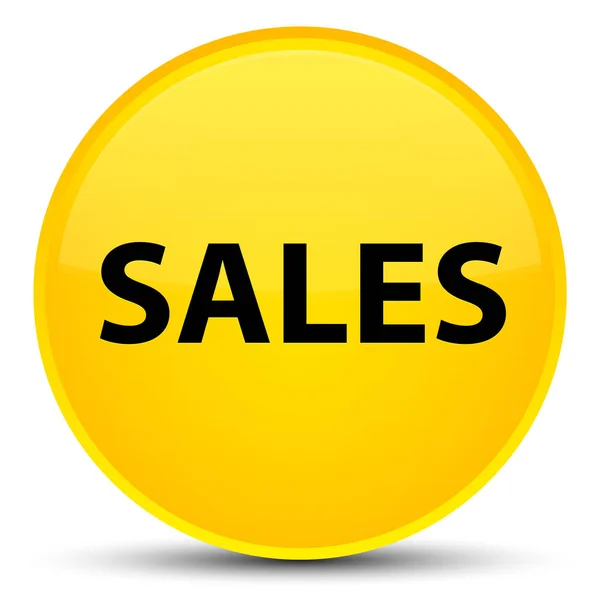 Sales special yellow round button — Stock Photo, Image