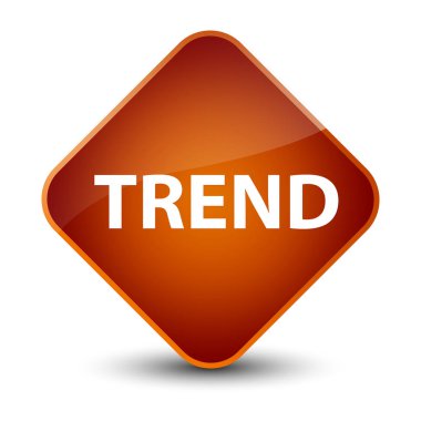 Eğilim zarif kahverengi elmas düğmesi