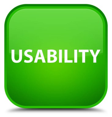 Kullanılabilirlik özel yeşil kare düğme