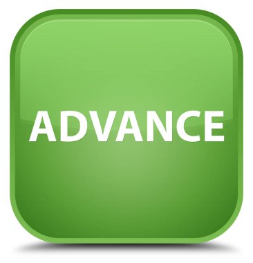 Önceden özel yumuşak yeşil kare düğme