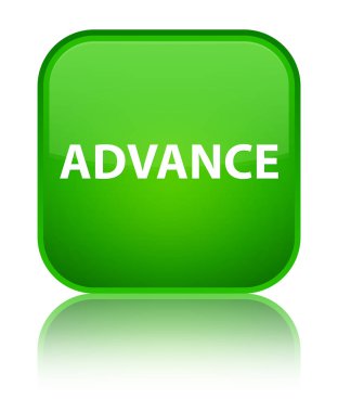 Önceden özel yeşil kare düğme