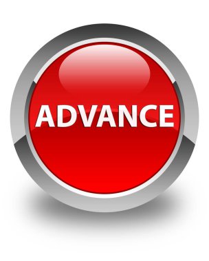 Önceden parlak düğme kırmızı