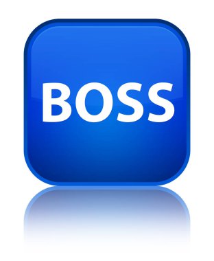 Patron özel mavi kare düğme