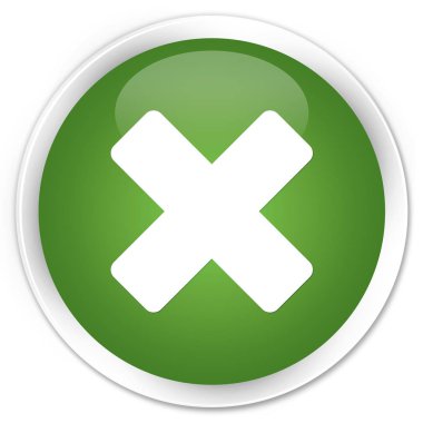 Simge sigorta primi yumuşak yeşil yuvarlak düğmesini iptal