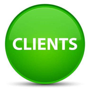 İstemciler özel yeşil yuvarlak düğmesi