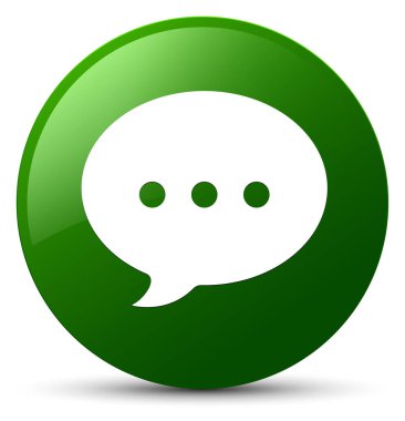 Sohbet simgesi yeşil yuvarlak düğmesi