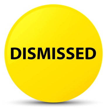 Sarı yuvarlak düğmeye reddetti