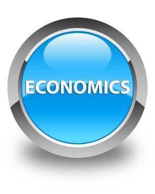 Ekonomi parlak mavi mavi yuvarlak düğmesi