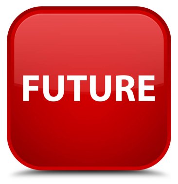 Gelecekteki özel kırmızı kare düğme