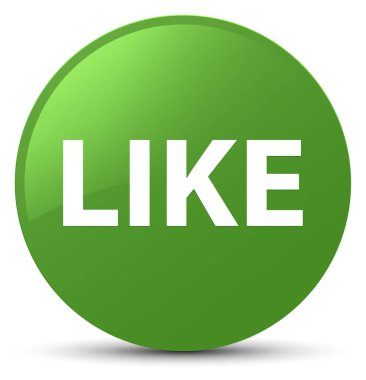 Düğme gibi yumuşak yeşil yuvarlak