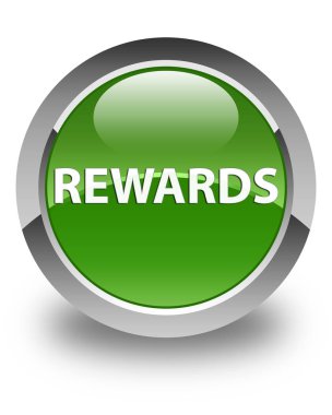 Senin parlak yumuşak yeşil yuvarlak düğme