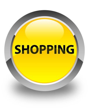 Parlak sarı yuvarlak düğme alışveriş