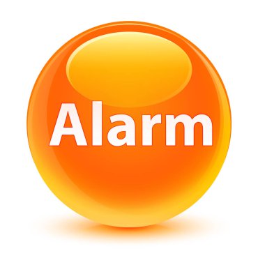 Alarm cam gibi turuncu yuvarlak düğmesi